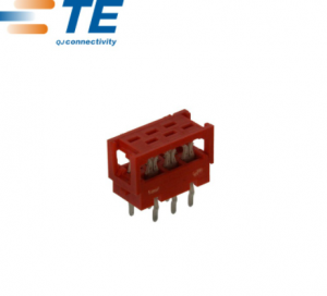 215570-6 PCB mounting button board connector