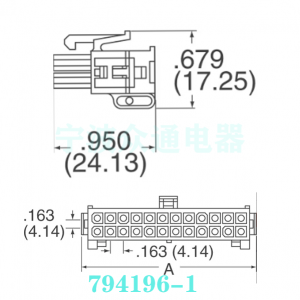 794196-1  Rectangular power connector